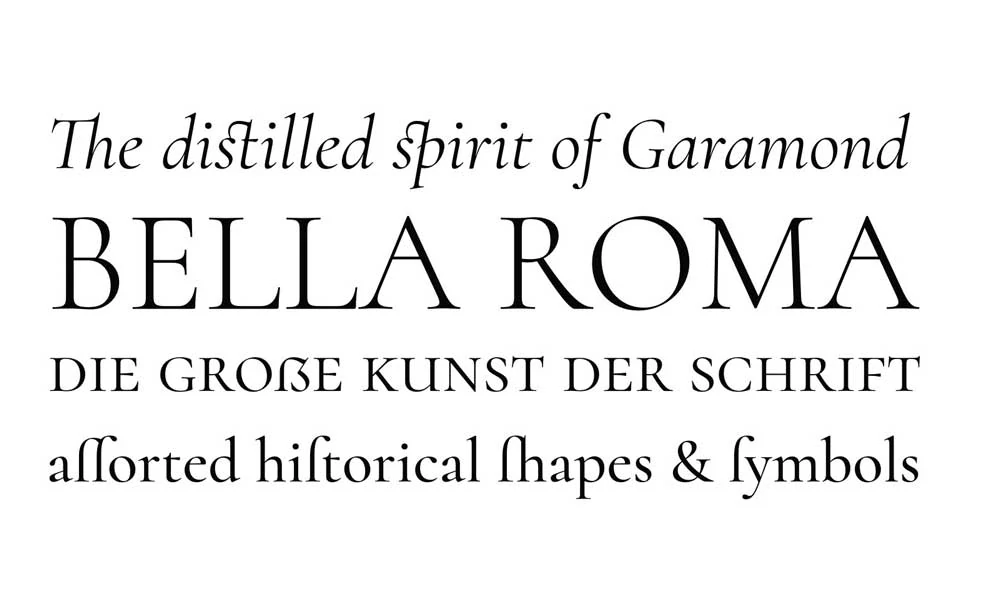 Top 10 Best Fonts for Logo Design and Branding 5 Garamond Font