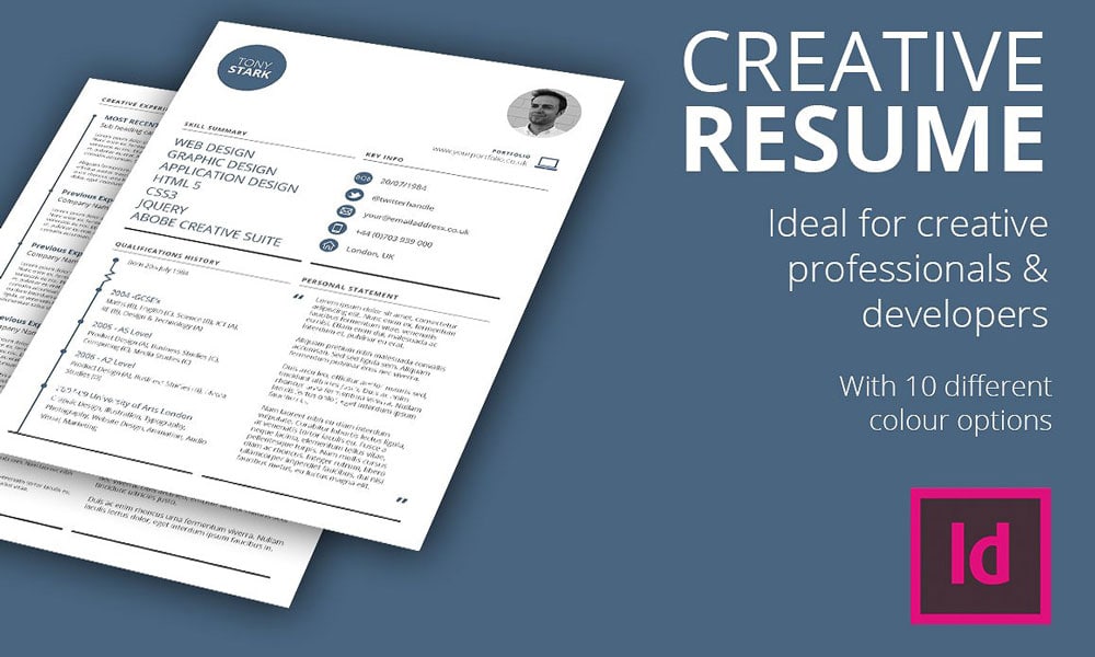 Indesign Resume Template