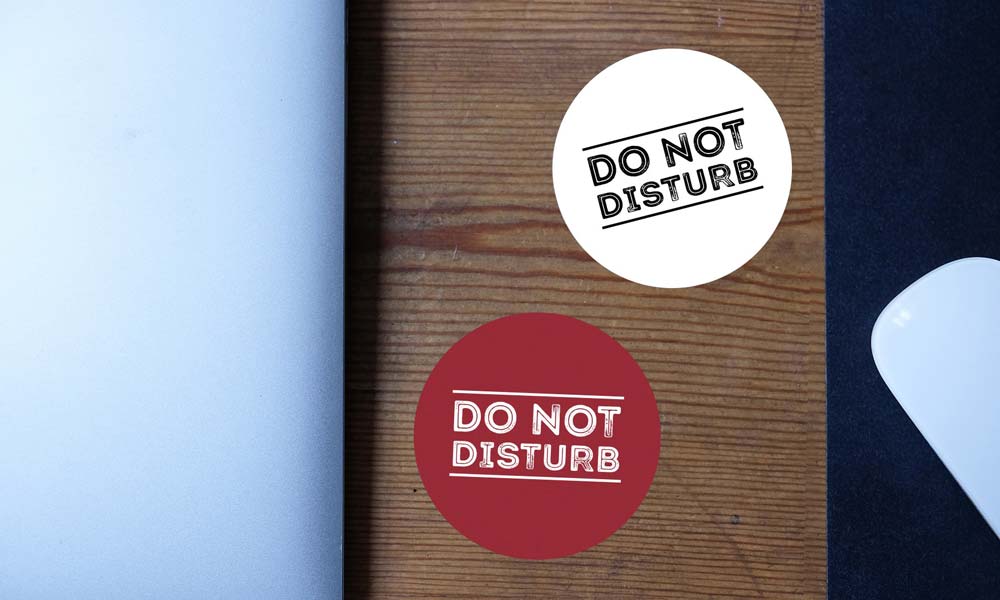 do not disturb stickers