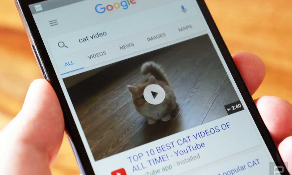 Google Video Carousel