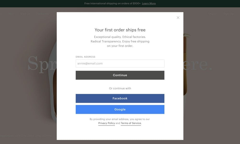 Free Shipping Cta