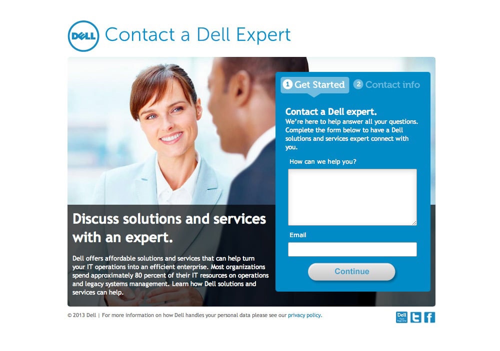 Dell Website Design