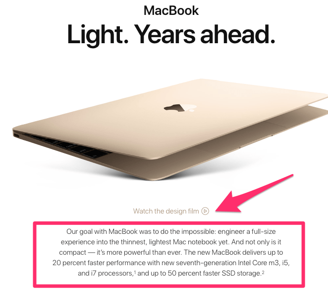 Apple Macbook Product Description