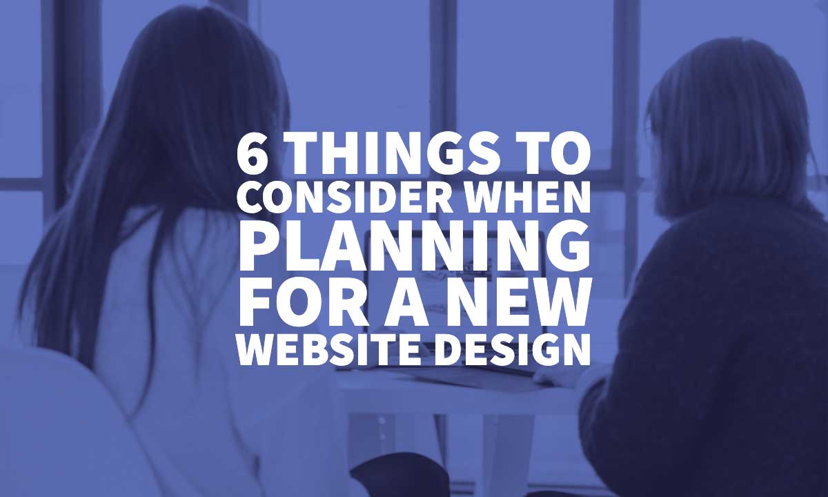 Planning New Website Design