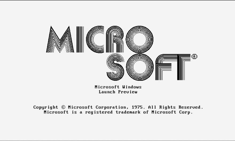 Original Microsoft Logo 1975