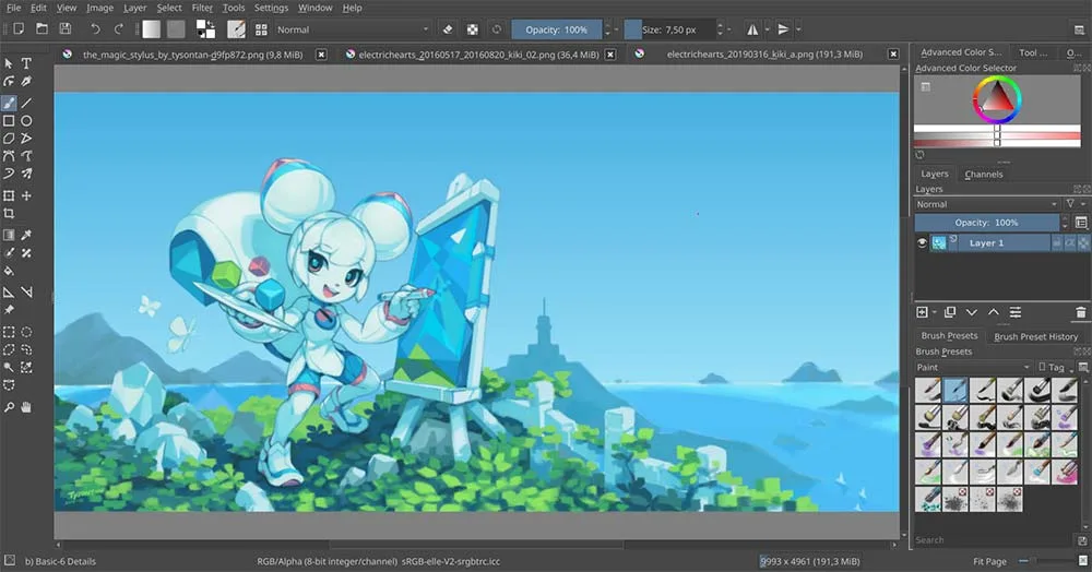 Krita Vector Graphics Tool