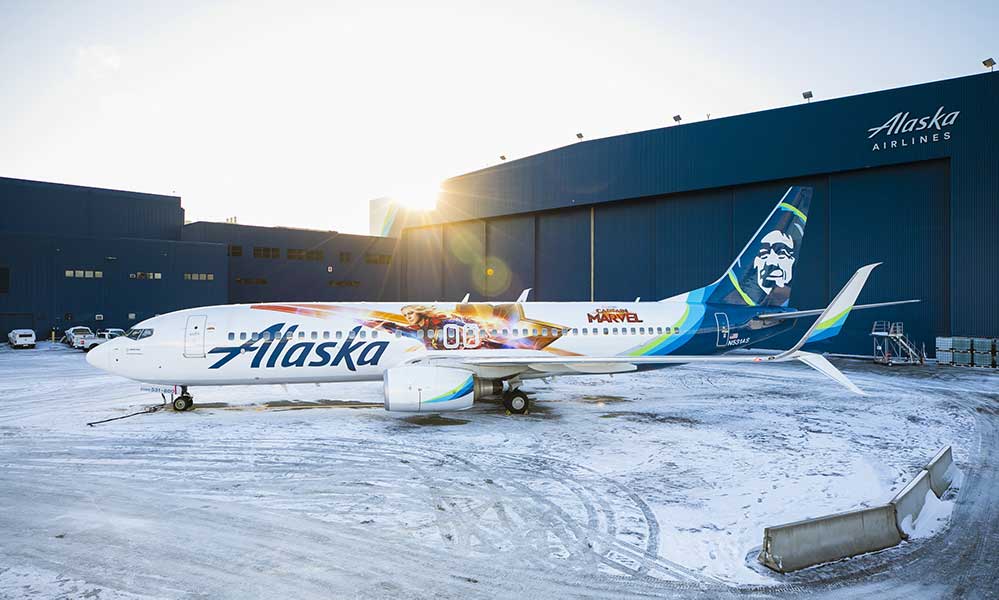 Marvel Alaska Airlines Vehicle Wrap