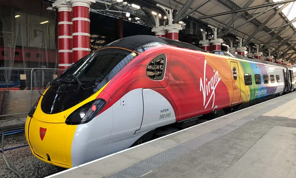 Virgin Train Vehicle Wrap Design