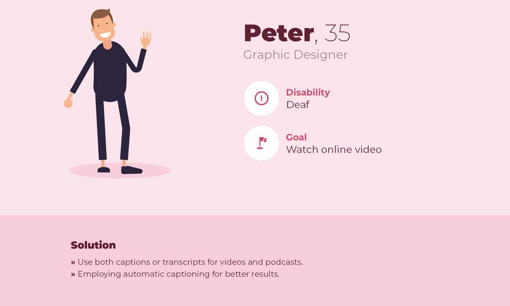 Deaf Persona Web Design