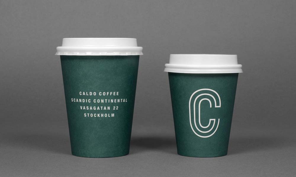 Caldo Coffee Branding Coffee Cups