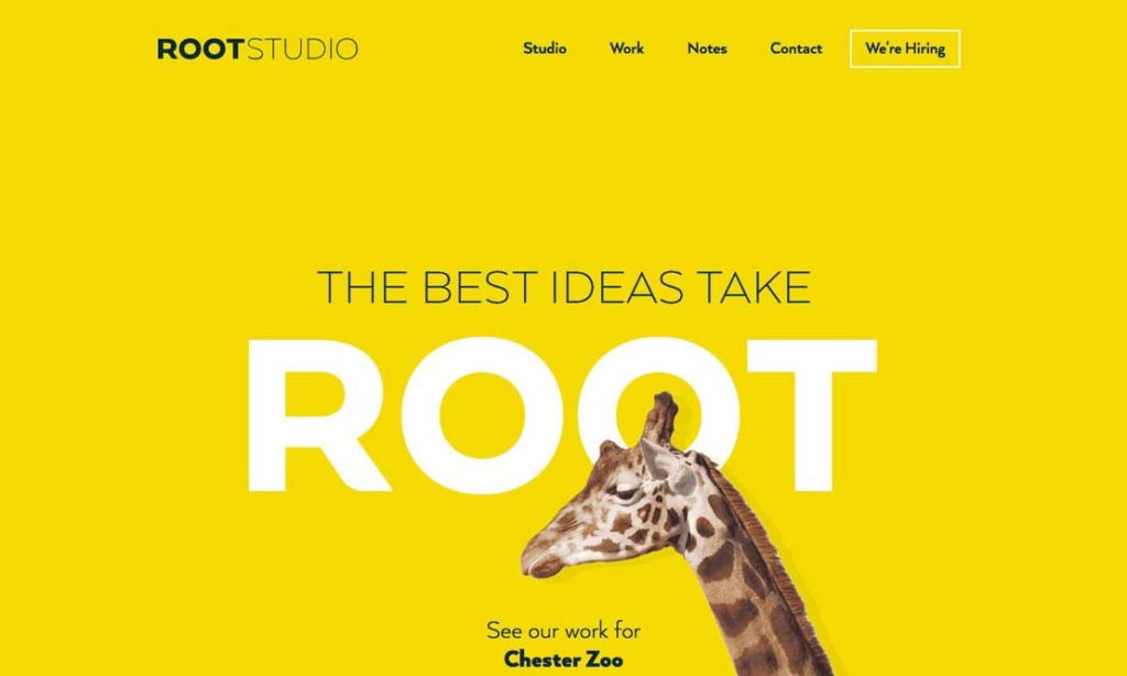 Example Of Yellow Website Design