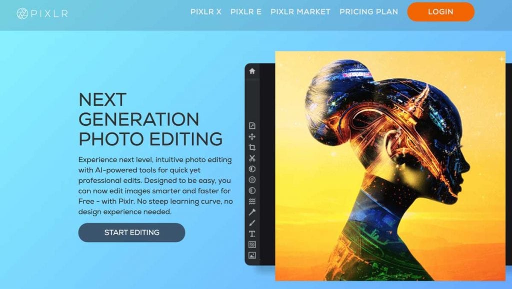 Pixlr Photo Editing Tool Online