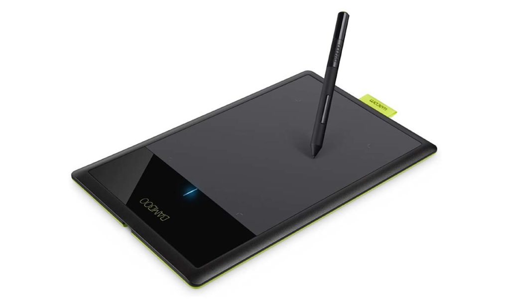 wacom bamboo one ctl471 drawing pen small tablet for windows and mac including black standard nibs