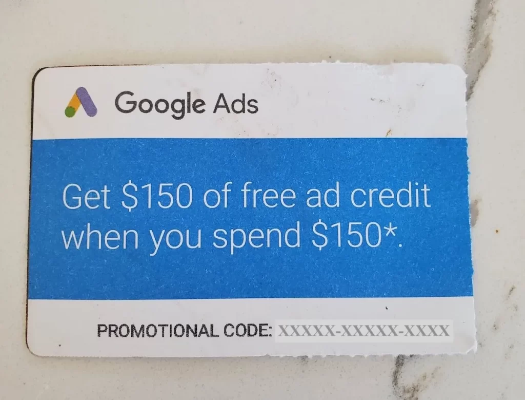 Google Ads Credit Promo