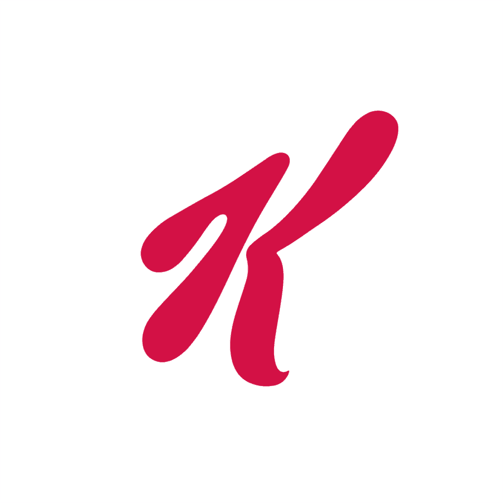 Kellogs Letter K Logo Design