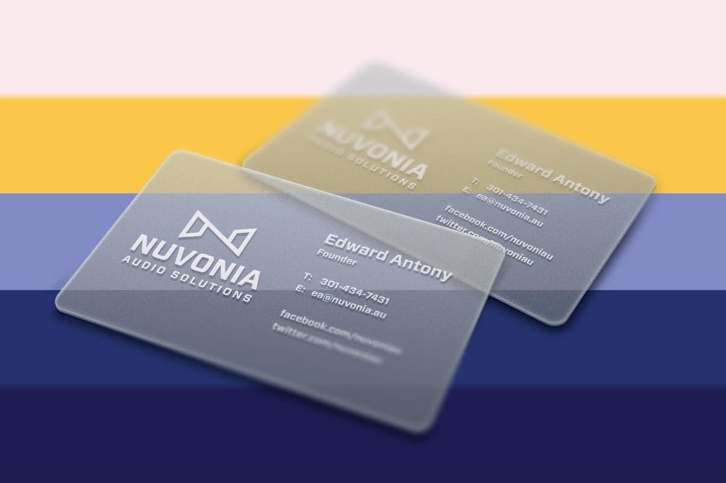 Business Card Design Tech Company