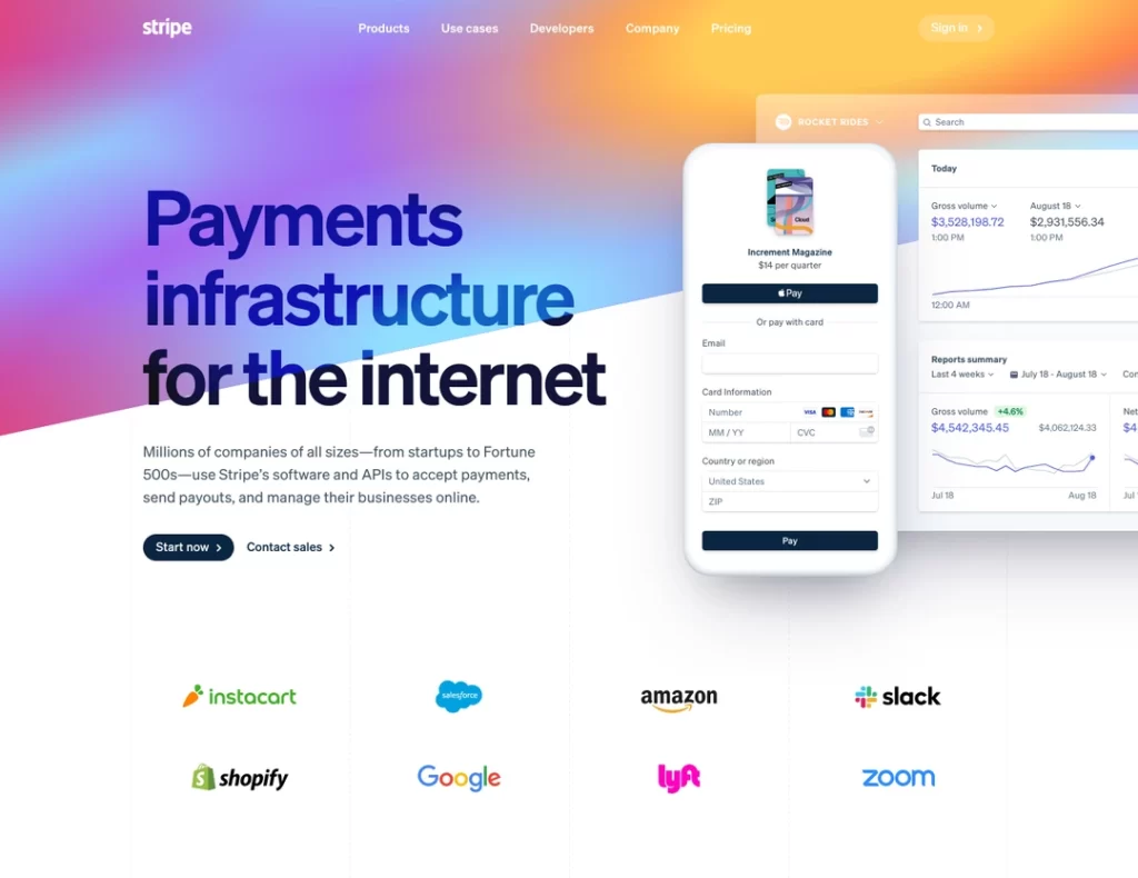 Stripe Website Design