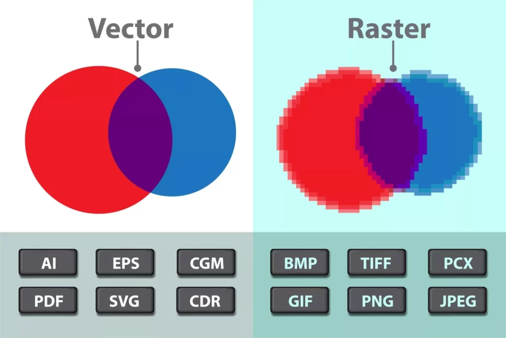 Vector Vs Raster Graphics Infographic
