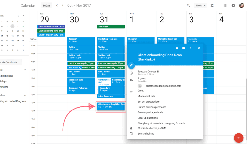 Google Calendar Integrate Process Street Created Event