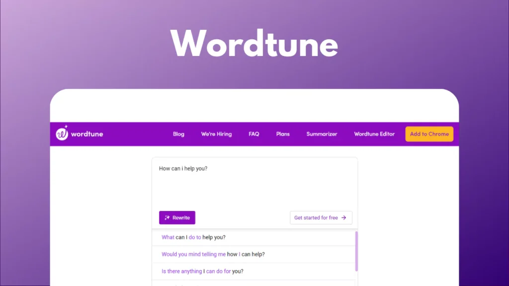 Wordtune Ai Proofing Tools