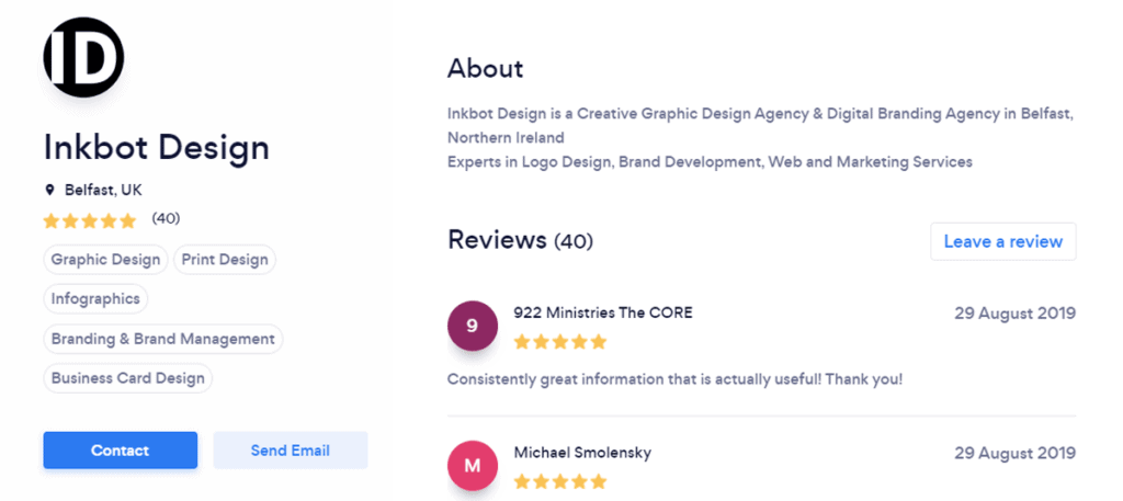 Inkbot Design Review And Testimonials
