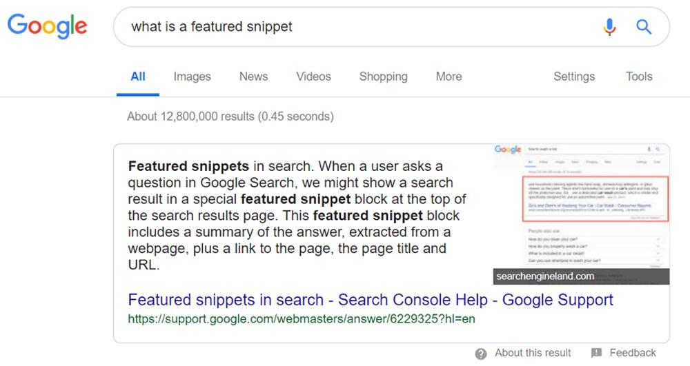 What Is A Featured Snippet Google