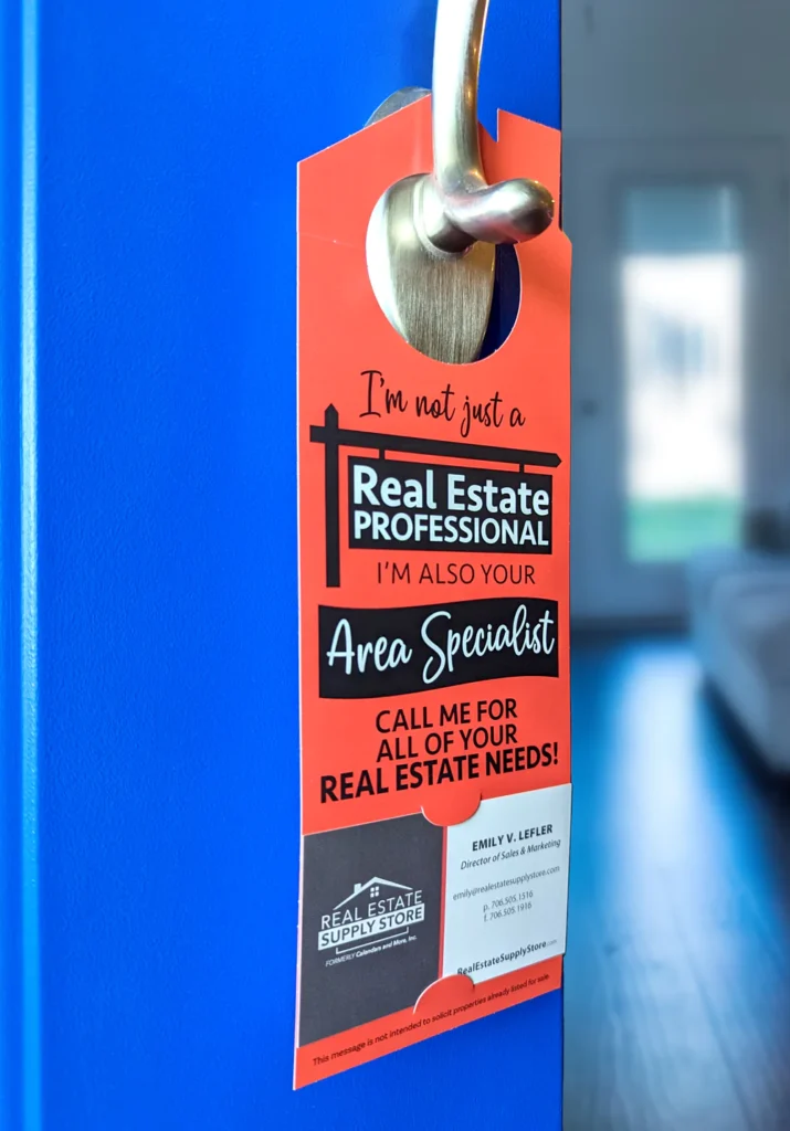 Real Estate Marketing Flyer On Door