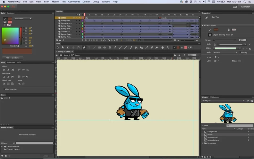Adobe Animate Animation Software