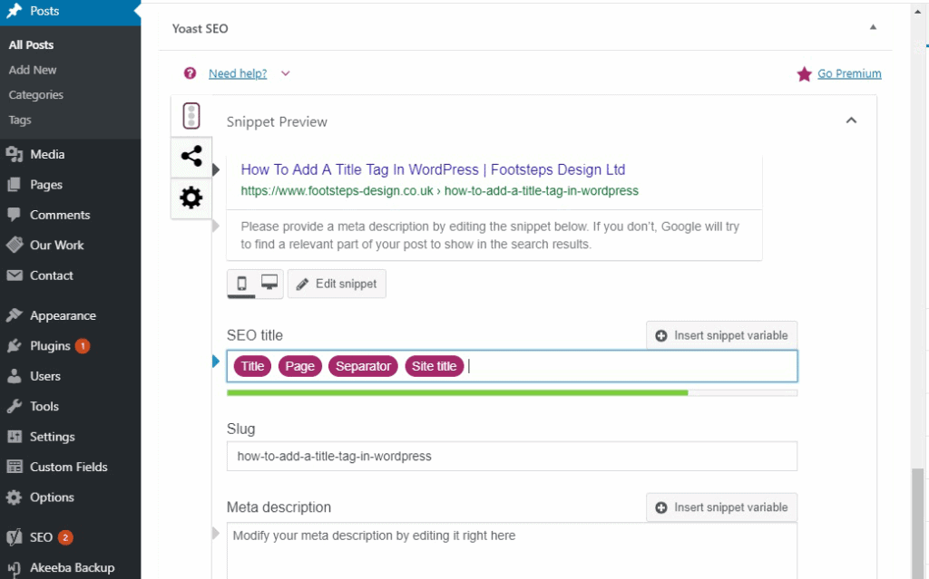 How To Edit Your Title Tag In Yoast Seo