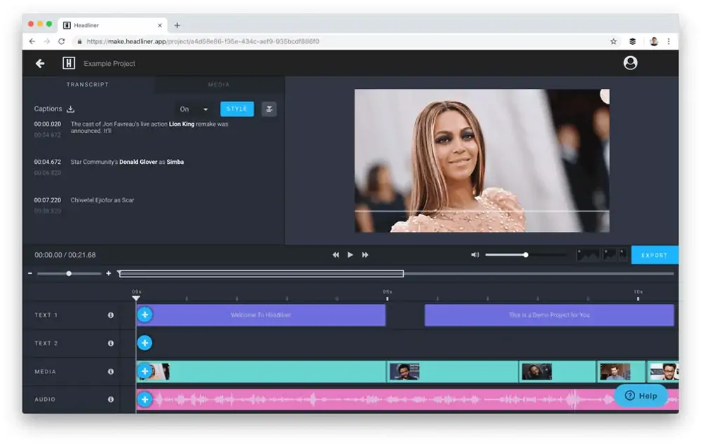 Headliner Video Production Software