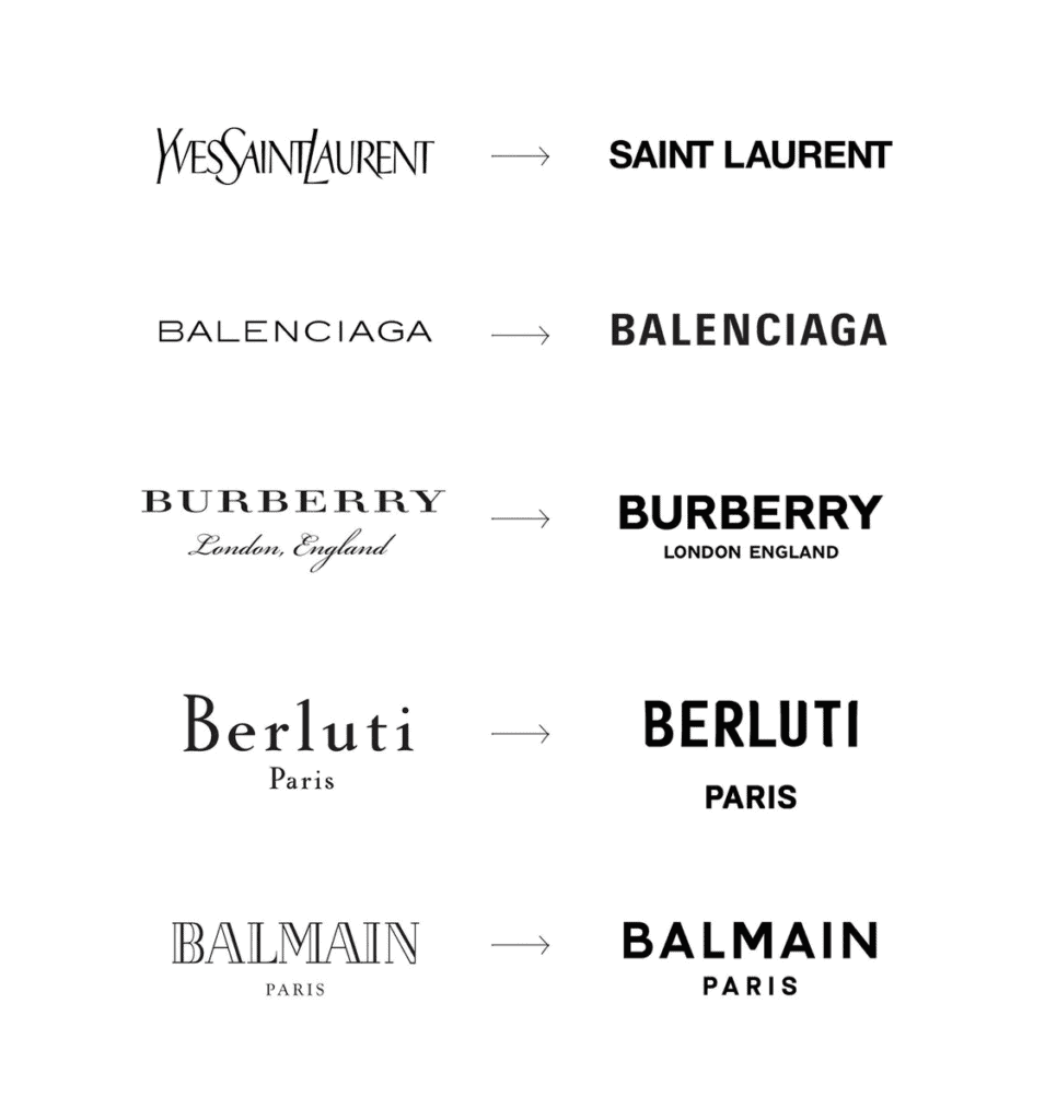 Fashion Logos Rebranding Sans Serif