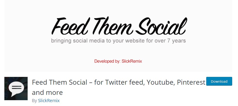 Feed Them Social Wordpress Plugin