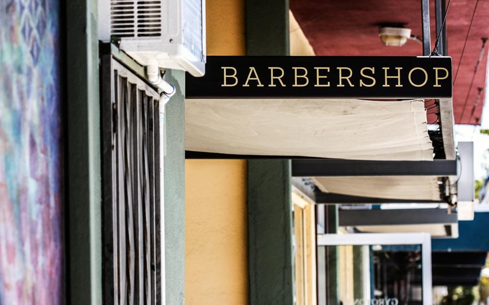 Business Sign For Barbershop
