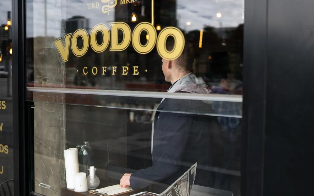 Coffee Shop Window Signage Design