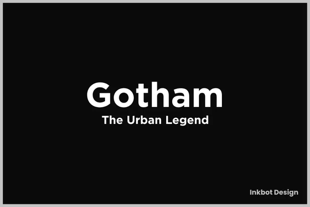 Gotham Font Design