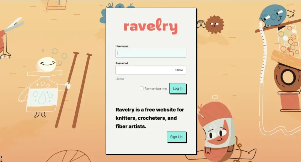 Ravelry Membership Website Example