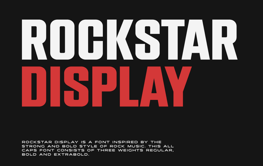 Best Free Display Fonts Rockstar