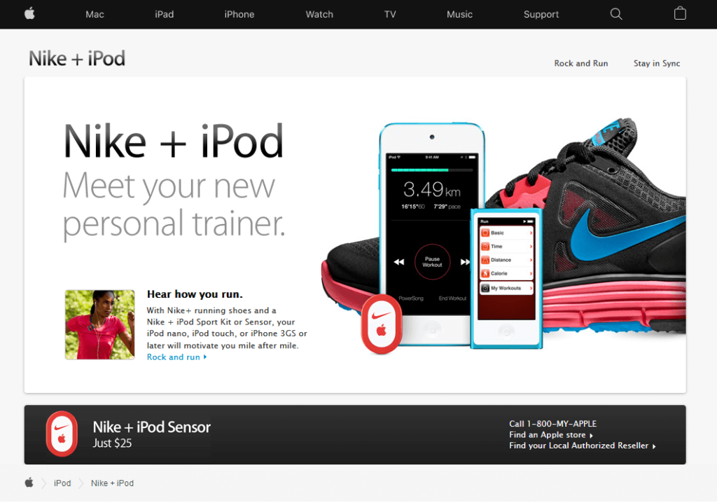 Example Of Co-Branding Nike Ipod