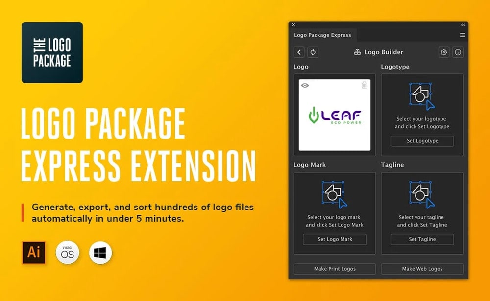 logo package express illustrator plugin free download