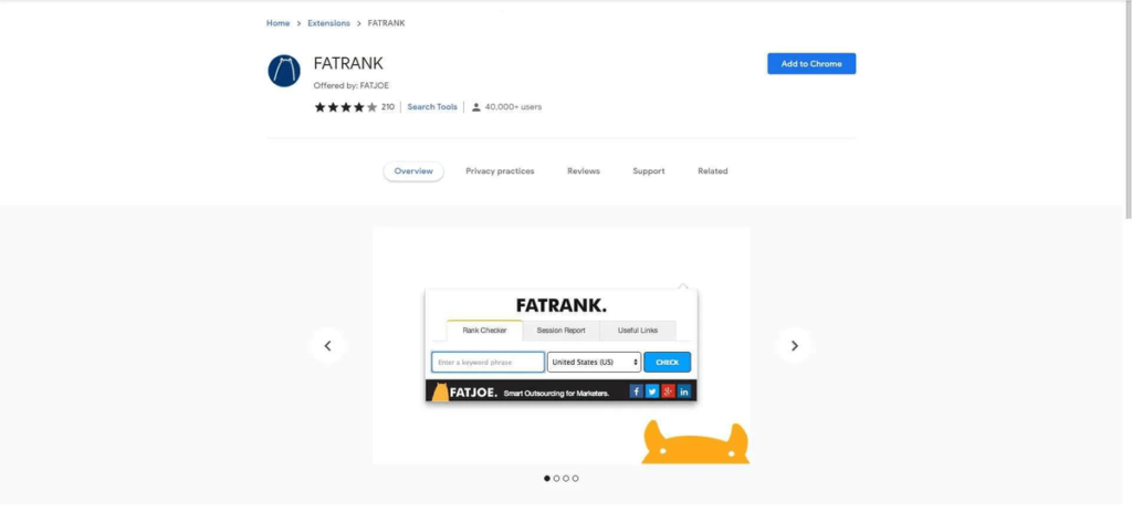Download Fat Rank Chrome Extension