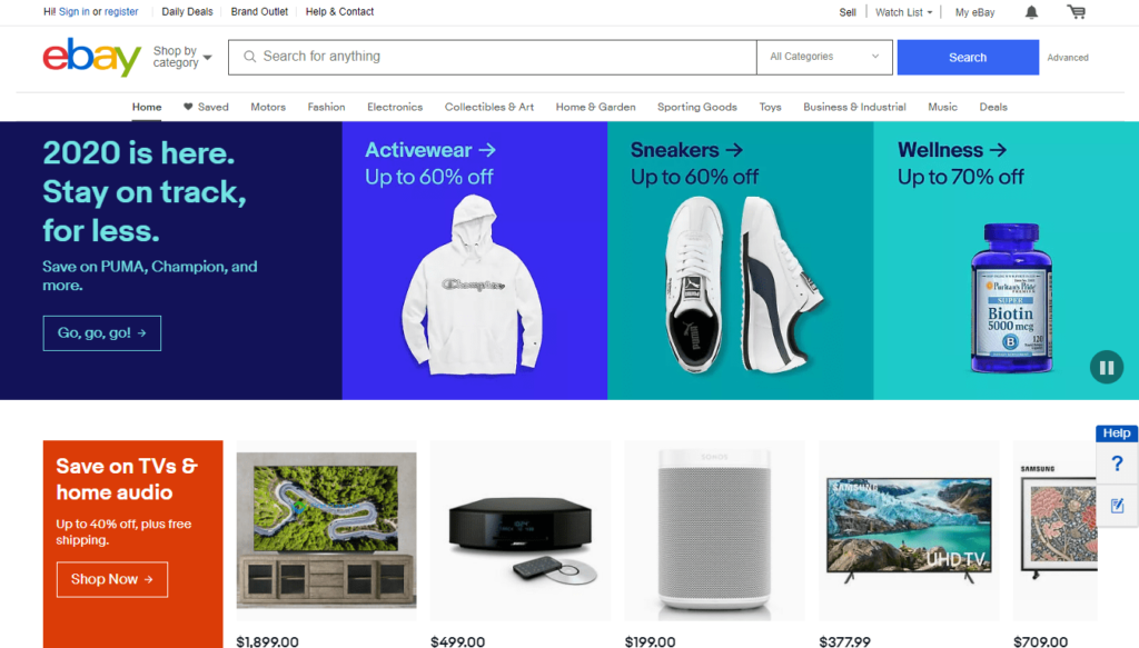 Ebay Website Design Inspiration