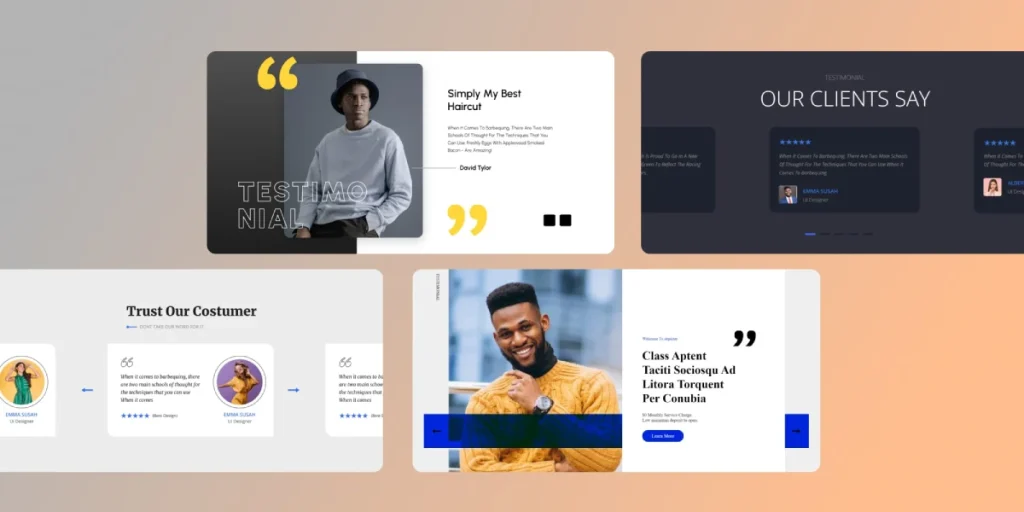 Examples Of How To Present Testimonials On A Website