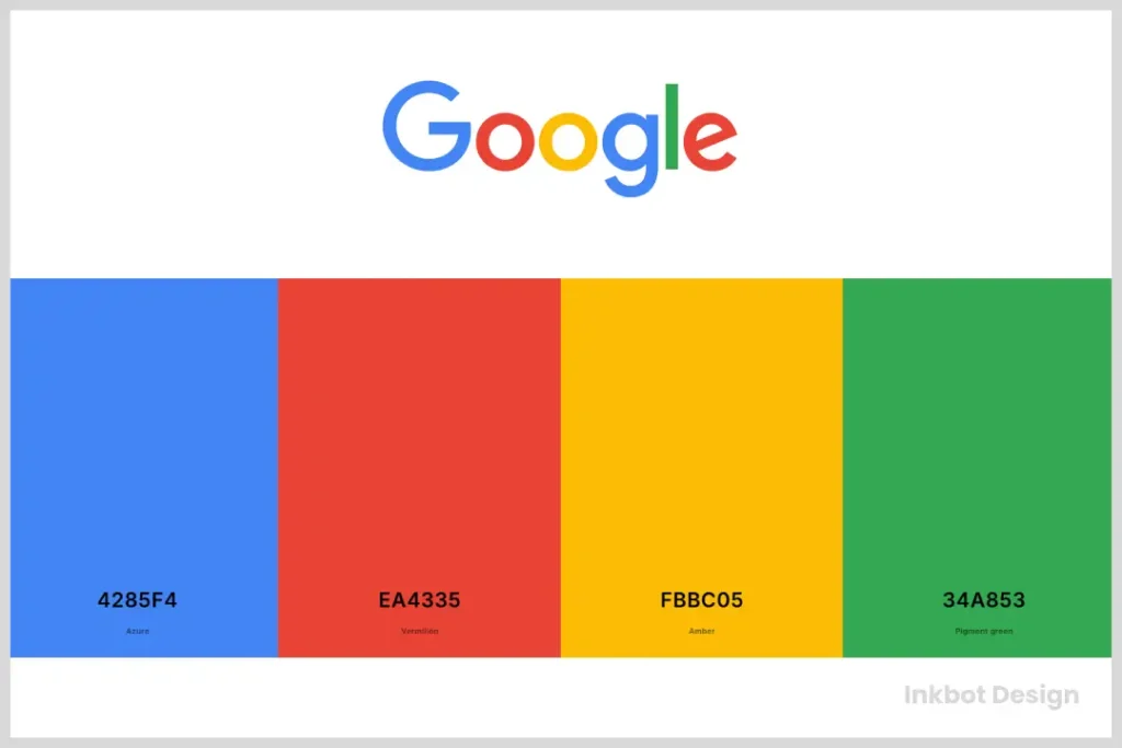 Google Brand Colours Palette