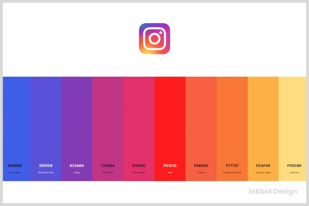 Instagram Brand Colour Palette