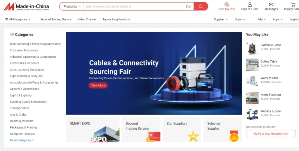 Made In China Ecommerce Website Design