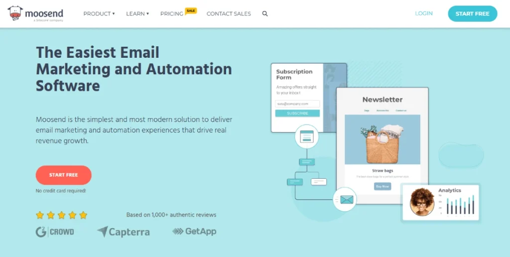 Moosend Email Marketing Software