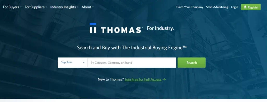 Thomasnet Ecommerce Website Design