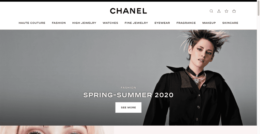 Chanel Website Design Luxury Brand Marketing