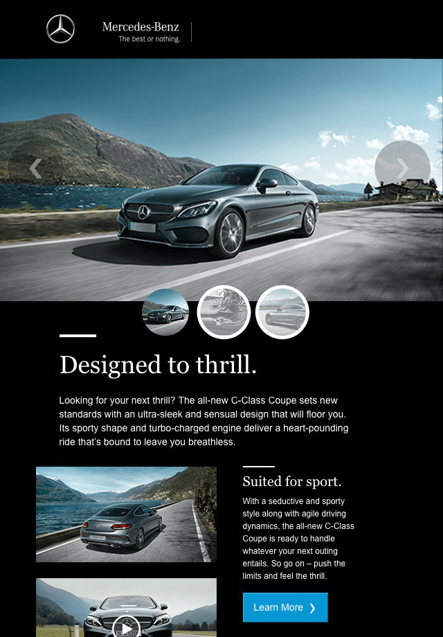 Mercedes Luxury Email Campaigns