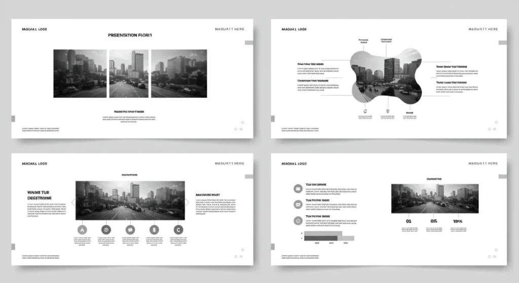 Presentation Design Template White Space Example